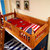 悠佰 儿童家具双层床地中海高低实木子母床多功能儿童床上下床(地中海 床加梯柜)第2张高清大图