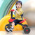 永 久（FOREVER）儿童三轮车1-2-5岁宝宝脚踏车幼儿园宝宝童车脚蹬三轮车(黑黄色 适合身高90-110cm)第3张高清大图