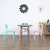 餐椅北欧欧式创意现代简约餐厅家用塑料咖啡店桌椅靠背椅欧式椅子(水绿色)第2张高清大图
