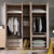 a家家居 北欧实木衣柜2 3 4 5门现代简约经济型组装衣橱卧室家具(2门（含内柜） 衣柜)第2张高清大图