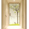 宜美贴 *设计室内门装饰贴纸 韩国田园风格门贴 回忆树MT03
