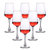 爱舒贝红酒杯套装家用醒酒器欧式大号玻璃6只装葡萄酒杯架高脚杯酒具4个S(魅影款350ml(6个)+带把醒酒器)第4张高清大图