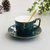 欧式小奢华描金边咖啡杯碟套装陶瓷家用下午茶具器具(蜡光白 默认版本)第3张高清大图