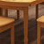 健舒宝 小户型现代简约客厅家具 实木饭桌餐桌椅 餐厅家具组合(一桌四椅柚木色 1.38)第5张高清大图