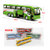大号旅游巴士公共汽车模型合金声光回力五开门公交客车玩具878(绿色)第3张高清大图