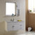 恒妙实木橡木PVC欧式浴室柜组合面盆台盆简约现代卫浴柜洗脸盆洗手池卫生间吊柜6668(PVC材质 1.2米)第2张高清大图