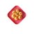 结婚用品果盘 红色方形喜庆喜糖盘福喜款喜糖托盘瓜果盘(喜气洋洋【喜字】8个装+木架)第5张高清大图