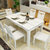 古宜 G502小户型长方形现代简约时尚餐桌椅组合白色烤漆餐厅大理石实木餐桌子饭桌(定制颜色)第5张高清大图