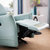 左右科技布单人位小户型沙发现代北欧布艺懒人躺功能单椅DZY5056(手动版单椅 ZY0234016宝石蓝 单人位)第8张高清大图