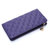 Svale诗薇儿 女士羊皮菱格实用长款L手拿包 14-GM92171(紫色 紫色)第3张高清大图