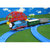 鸭小贱 托马斯火车套装 男孩轨道车儿童玩具电动赛车 小火车汽车组合3308(中号)第3张高清大图