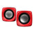 二小（R-XIAO）S181 迷你电脑音箱 (黑红)第3张高清大图