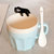 豪峰 创意马克杯陶瓷杯子咖啡杯牛奶杯早餐杯卡通可爱水杯带勺(黑猫浅蓝款满天星带勺)第5张高清大图