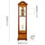 汉时（Hense）欧式客厅机械装饰座钟中式复古实木台钟HD96125(椴木-透视发条机芯)第2张高清大图