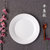 牛排盘子陶瓷圆形西餐盘子纯白菜盘家用碟子浅盘平盘菜碟西式餐具(8英寸浅盘(直径约20cm))第2张高清大图