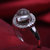 梦克拉Mkela S925银镶发晶戒指 炫动 水晶戒指环大小可调节第4张高清大图