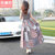 斯黛欧2016春夏新款波西米亚修身显瘦高腰大摆无袖连衣裙长裙1823(2号色)第2张高清大图