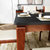 古宜（Guyi） 全实木餐桌 小户型火烧石餐桌椅组合 红橡木餐桌 餐厅4人成套家具(1.3*0.8餐桌)第5张高清大图