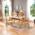 品尚美家 日式纯实木餐桌椅组合橡木北欧小户型餐厅家具1.5米1.3米4人6人白橡木家具(1.5米 单桌)第3张高清大图