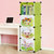 索尔诺卡通书柜儿童书架自由组合玩具收纳柜简易储物置物架柜子(A6104果绿色 单排书柜)第2张高清大图