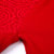 南极人秋冬女士蕾丝V领贴绒修身打底加绒加厚保暖上衣(20152红色)第3张高清大图