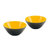 意大利 GUZZINI 多彩沙拉碗小吃盘果盘 二件套 12cm 国美厨空间(黄黑)第5张高清大图