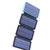 太阳能充电宝折叠包便携户外三防水移动电源1万2A双USB露营手电灯(2片3瓦折叠太阳能1W毫安蓝色)第2张高清大图