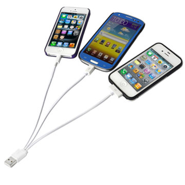 三合一多功能充电线 数据线 手机充电线 苹果 iphone4/4S iphone5s 苹果6splus iphone7(三合一充电线 20CM)