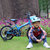 喜德盛（xds）儿童自行车风车王子12寸16寸男女童车辅助轮单车(蓝色 16英寸(适合1-1.2米身高))第4张高清大图