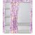 超级奢华加粗25直径圆管个性窗帘式布衣柜HBYC150D(紫花)第3张高清大图