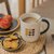 卡通小熊马克杯可爱带盖勺陶瓷水杯男女创意情侣早餐燕麦咖啡杯子(【泡面碗】蓝色六只熊-800ml+筷勺)第3张高清大图