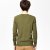 2013春装新款男纯色百搭薄款长袖针织衫(军绿色 XL)第4张高清大图