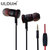 ULDUM U608 入耳式重低音金属线控带麦运动耳机 手机电脑通用耳麦(黑色 黑红线)第2张高清大图