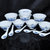 淘瓷缘景德镇釉中彩骨瓷餐具16头餐具高脚碗汤勺青花餐具陶瓷餐具套装(花香)第3张高清大图