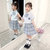 中大童夏季新款女童JK校园风腰裙套装(170cm 粉色)第8张高清大图