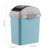 摇盖垃圾桶家用卫生间窄缝长方形有盖带盖厕所夹缝厨房北欧简约扁 小号深蓝色 JMQ-873第2张高清大图