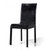 兰瑞蒂 时尚餐椅简约欧式现代简约小户型黑色白色 皮艺餐椅(黑色 2张)第4张高清大图