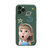 C爆火傲娇版小女孩彩绘液态仿硅胶手机壳适用iPhone 华为vivo/OPPO全系列卡通硅胶手机壳（下单备注型号）(傲娇女孩-暗夜绿 iphone 11PRO 5.8（摄像头精孔）)第5张高清大图
