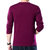 FORTEI富铤 针织衫男士秋季新款V领休闲纯色男式毛衣(紫红色 185)第3张高清大图