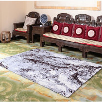 艾虎高毛印花客厅沙发卧室简约弯头纱水墨画茶几地毯(水墨 1.6米X2.3米)