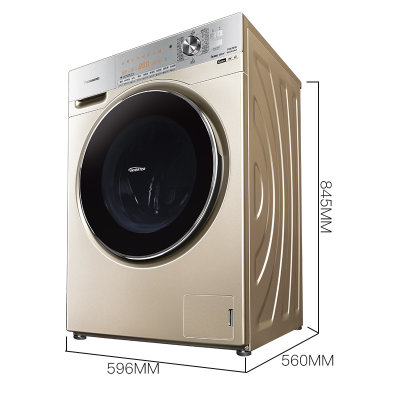 松下（Panasonic）10KG大容量家用滚筒泡沫净光动银除菌大视窗新款洗衣机XQG100-E155K