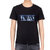 Valentino男士黑色字母图案T恤 PV3MG09Y-3LE-0N0L码黑色 时尚百搭第2张高清大图