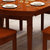 健舒宝 小户型现代简约客厅家具 实木饭桌餐桌椅 餐厅家具组合(单张餐桌海棠色 1.38)第5张高清大图