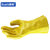 苏识 S-S024 棉毛浸塑劳保劳防手套（计价单位：付）黄色第2张高清大图