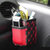 那卡手机置物筒桶架 汽车载红酒挂袋 车用出风口置物袋 置物盒杂物袋(二代白线)第4张高清大图