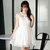 Mistletoe夏装新款 刺绣修身蕾丝连衣裙F6669(白色 XL)第3张高清大图