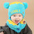 秋冬季宝宝帽男童女童婴儿毛线帽小孩6-12个月儿童围巾围脖套1-2岁新生儿(米色)第3张高清大图