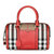 Burberry博柏利保龄球包系列女士中号手提包3903912红色 时尚百搭第2张高清大图