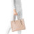 MichaelKorsMERCER系列粉色牛皮女士手提包30F6GM9T3L-softpink粉色 时尚百搭第4张高清大图