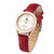 进口机芯女士手表时尚简约皮带石英女表2067L8WT11(红色 皮带)第2张高清大图